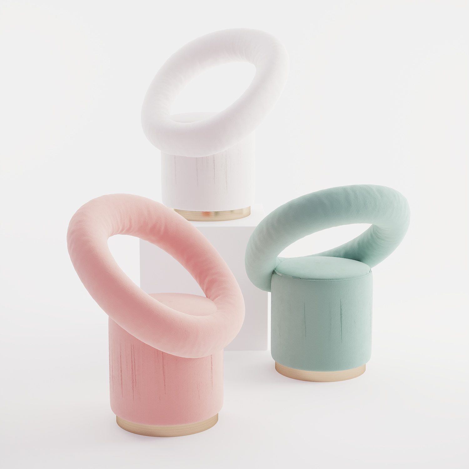 Pastel renkler berjer tasarımı